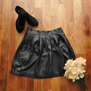 Skirts - Black Faux Leather Skirt Size XL Skirts - Black Faux Leather Skirt Size XL